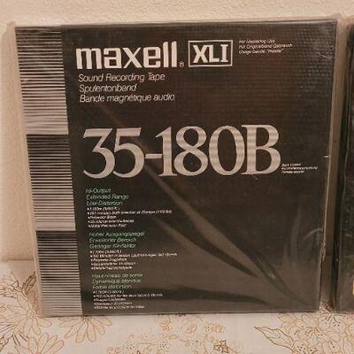 Lot 1: Vintage SEALED New Stock MAXWELL 35-180B Sound Recording Tape REEL TO REEL