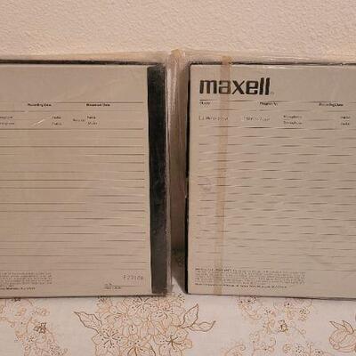Lot 2: Vintage SEALED New Stock MAXWELL 35-180B Sound Recording Tape REEL to REEL