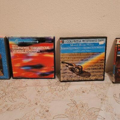 Lot 12: (4) Vintage REEL TO REEL Assorted Music Tapes 