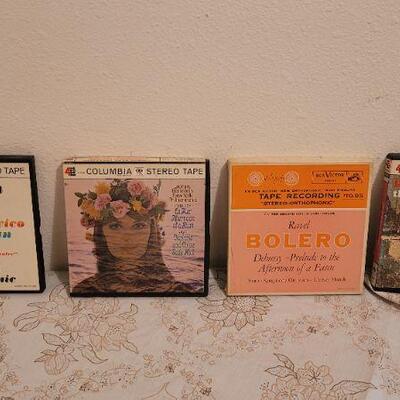 Lot 13: (4) Vintage REEL to REEL Assorted Music Tapes 