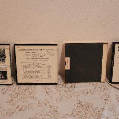 Lot 13: (4) Vintage REEL to REEL Assorted Music Tapes 