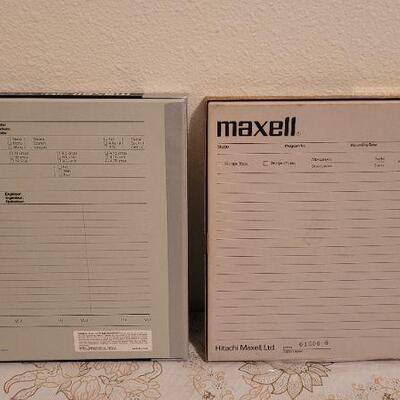 Lot 15: (2) New Vintage Stock MAXWELL 35-180B REEL TO REEL Tapes