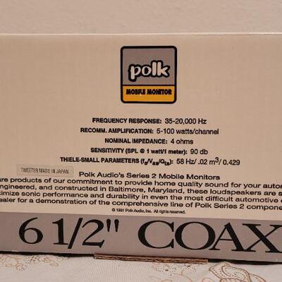 Lot 21: New POLK MM6520 6.5 COAXIAL Speaker Set