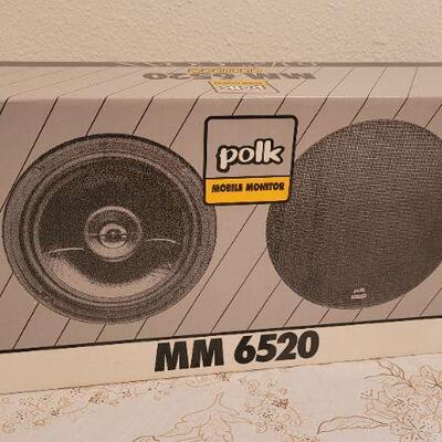 Lot 21: New POLK MM6520 6.5 COAXIAL Speaker Set