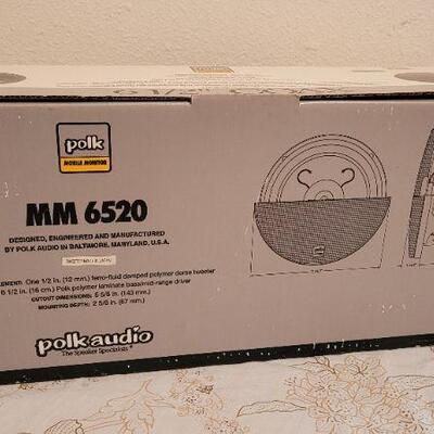 Lot 21: New POLK MM6520 6.5 COAXIAL Speaker Set