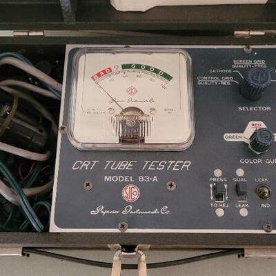 Lot 43: Vintage SUPERIOR INSTRUMENTS CO CRT Tube Tester Kit 