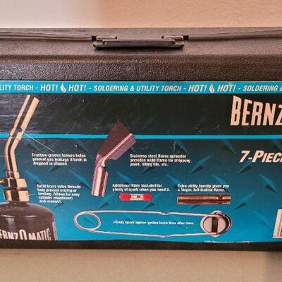 Lot 44: New BENZOMATIC 7 Piece Propane Torch Kit 