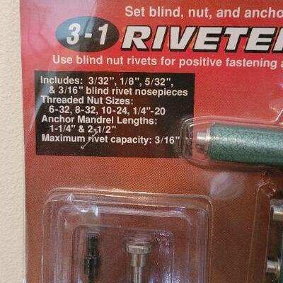 Lot 46: New 3-1 RIVETER Kit