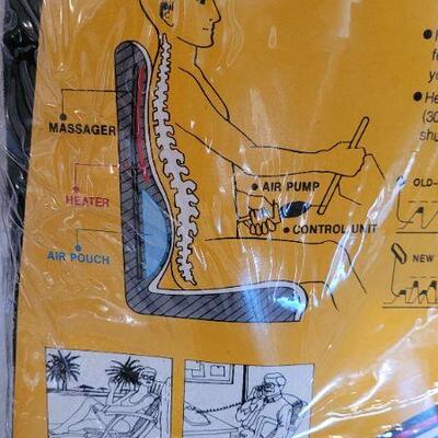 Lot 50: New KORITSH Heated Massaging Adjustable Seat Enhancer 