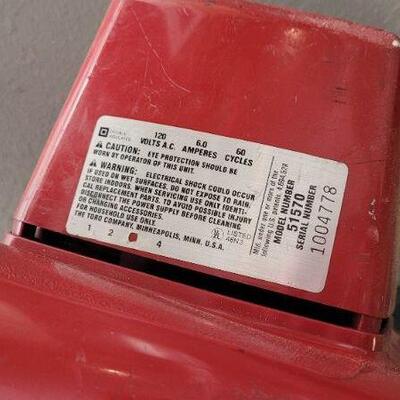 Lot 61: TORO Corded Model 51570 Yard Blower / Vacuum
