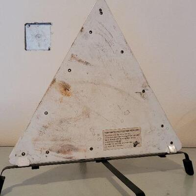 Lot 64: Vintage MERCEDES BENZ Road Safety Metal Reflective Triangle
