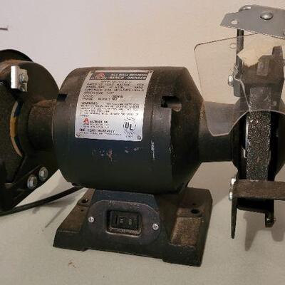 Lot 82: Vintage ALL TRADE All Ball Bearing Bench Grinder TESTED A+