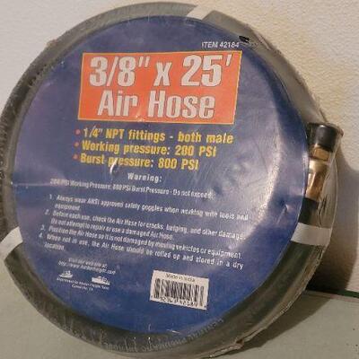 Lot 85: New 3/8" x 25 Foot Air Hose