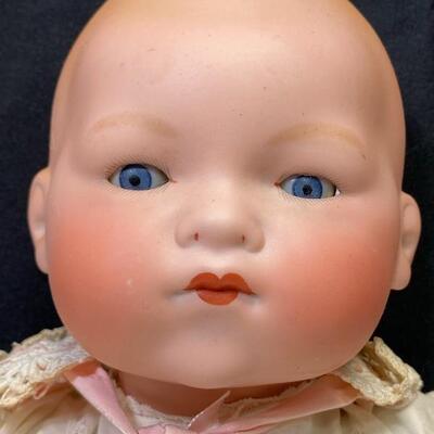 Vintage Bisque & Cloth Body Cryer Sleepy Eye Baby Doll AM 341 Germany YD#020-1220-00822
