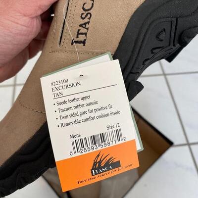 Pair of Men's Itasca Tan Slip On Shoe NEW Size 12 YD#022-0118