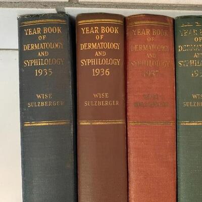 Vintage Yearbook of Dermatology and Syphilology Medical Books 1930s & 1940s YD#022-0138