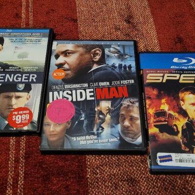 Lot 106: Assorted Previously Viewed BLUE RAY Movies 
