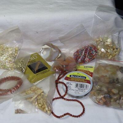 Rock, copper and misc Jewelry making supplies 