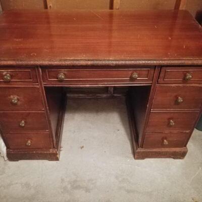pick up Walpole-9 Drawer Wooden Desk-pick up Walpole