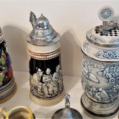 Lot #20  Lot of German and West German Decorative Steins