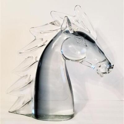 Lot #33 Cool Glass Sculpture of a Horse's Head
