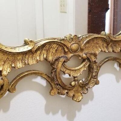 Lot #37  GORGEOUS Vintage Wall Mirror - HEAVY