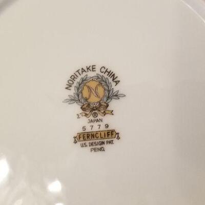 Lot #38  Large Set Vintage Noritake Fine China in the "Ferncliff" pattern - Mid Century