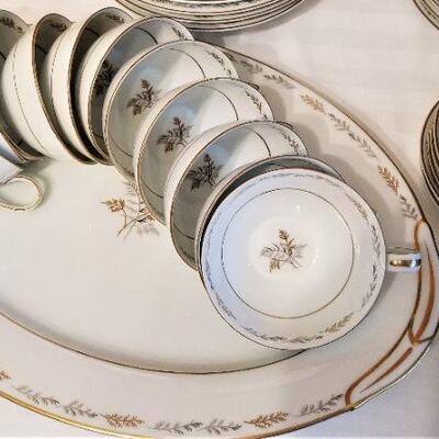 Lot #38  Large Set Vintage Noritake Fine China in the "Ferncliff" pattern - Mid Century