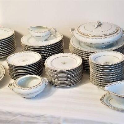 Lot #38  Large Set Vintage Noritake Fine China in the "Ferncliff" pattern - Mid Century