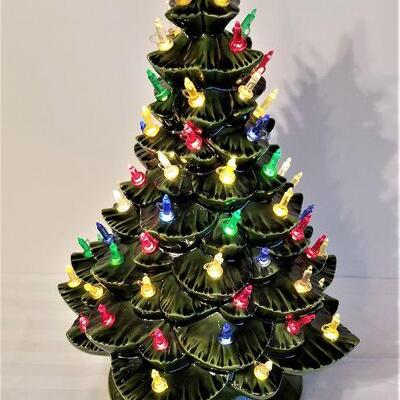 Lot #39  Vintage Ceramic Christmas tree - complete!