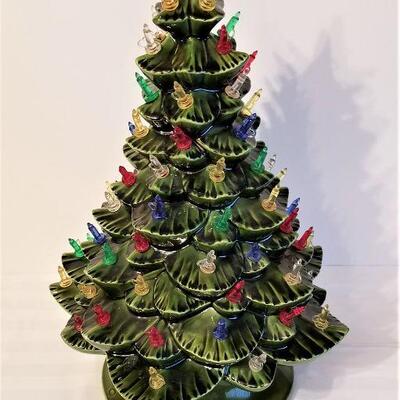 Lot #39  Vintage Ceramic Christmas tree - complete!