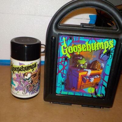 Goosebumps lunch Box with thermos, 1970's.