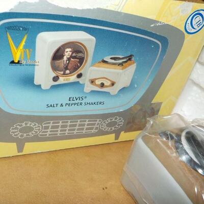 " Elvis Presley collectibles figurine and salt and pepper".