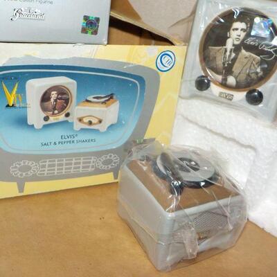 " Elvis Presley collectibles figurine and salt and pepper".