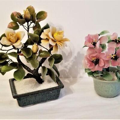 Lot #44 Pair of small Decorative Stone Trees