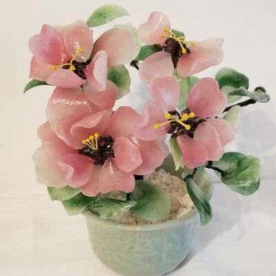 Lot #44 Pair of small Decorative Stone Trees