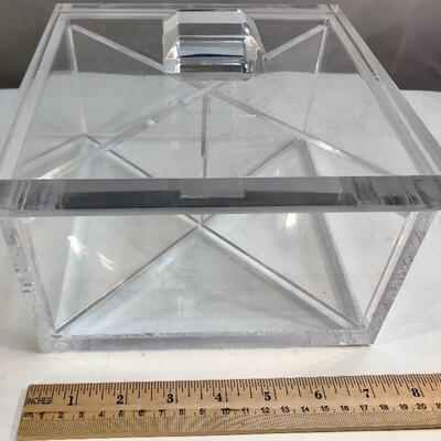 Large Acrylic Divided Cosmetic Jewelry Box