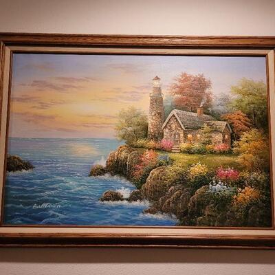 Lot 112: Original Oil Signed Baldwin (42" Ã— 29") 