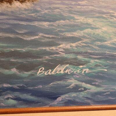 Lot 112: Original Oil Signed Baldwin (42" Ã— 29") 