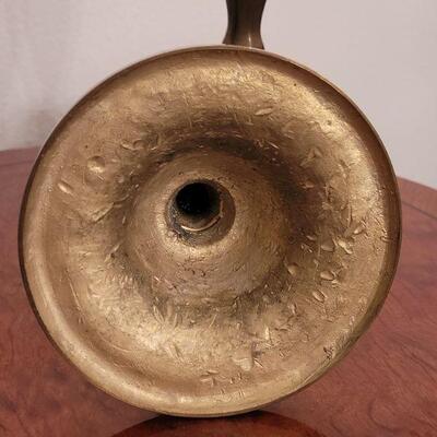 Lot 117: (2) Brass Candleholders 11"