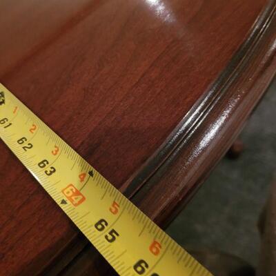 Lot 118: Bernhardt Cherrywood Dining Table with 8 Chairs & 2 Leaves