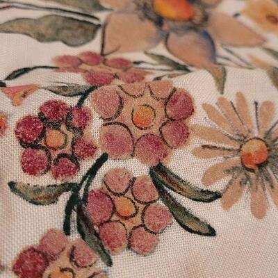 Lot 132: Handpainted Vintage Tablecloth 