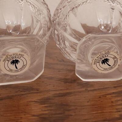Lot 147: (2) BOMBAY small Crystal Cups