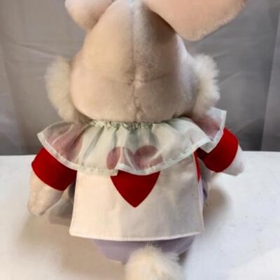 Vintage Disneyland Plush White Rabbit Doll Alice in Wonderland