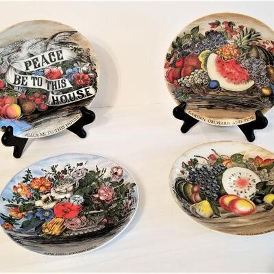 Lot #61 Limited Edition Four Plate Set - Country Fruits and Flowers