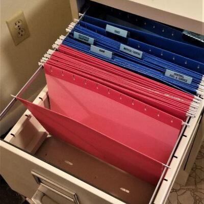 Lot #63  Two Drawer Metal File Cabinet with Key