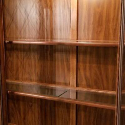 Lot #65  Classic Lighted China Cabinet - good condition