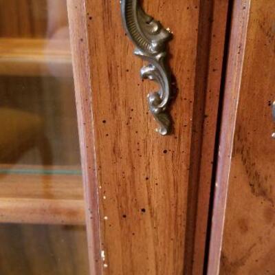 Lot #65  Classic Lighted China Cabinet - good condition