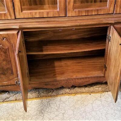 Lot #65  Classic Lighted China Cabinet - good condition