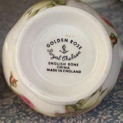 Golden Rose Royal Chelsea Cream and Sugar
